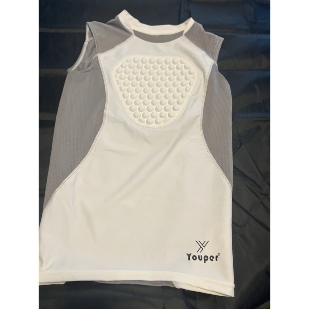 Youth XS Chest Protector, Kids Softball Padded Compression Shirt Sports Catching